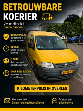 Przewoźnik Mały furgon Volkswagen Caddy w Sliedrecht Niderlandy